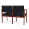 Lesro Lenox 2 Seat Tandem Seating W/ Arm, 44 in W 26 in L 31.5 in H LW2103 - alternate 3